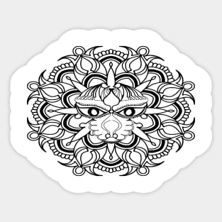 Mandala - Concentration - Yoga Sticker